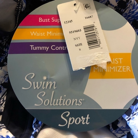 SWIM Solutions Sport One Piece Swimsuit NWT - Picture 3 of 5